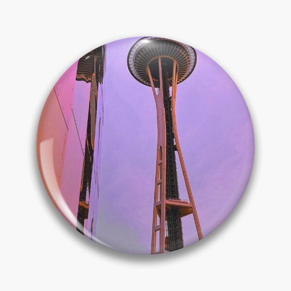 Item preview, Space Needle at Sunset Seattle designed and sold by MarshotPhotos.
