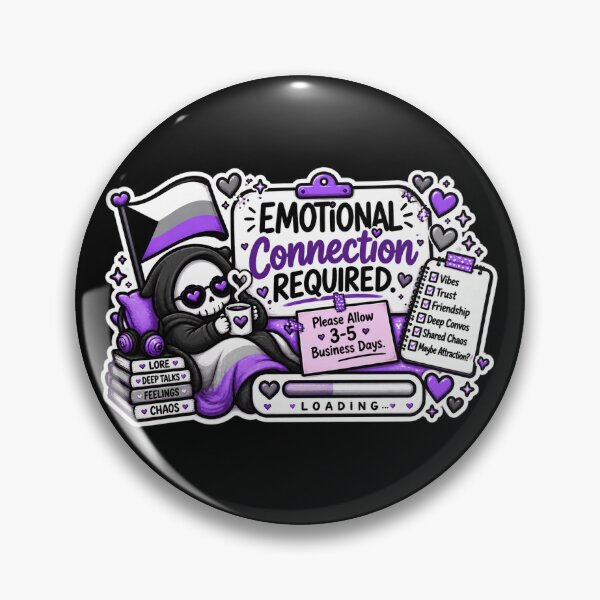 Item preview, Emotional Connection Required – Demisexual Pride designed and sold by Brave Little Mess Club.
