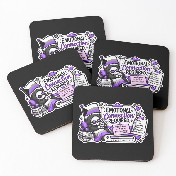 Item preview, Emotional Connection Required – Demisexual Pride designed and sold by Brave Little Mess Club.