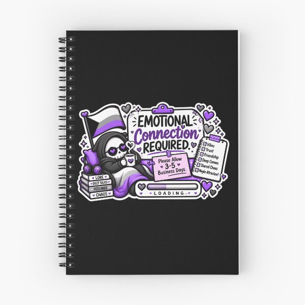 Item preview, Emotional Connection Required – Demisexual Pride designed and sold by Brave Little Mess Club.