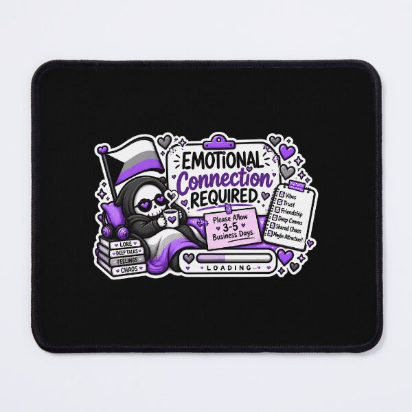 Item preview, Emotional Connection Required – Demisexual Pride designed and sold by Brave Little Mess Club.