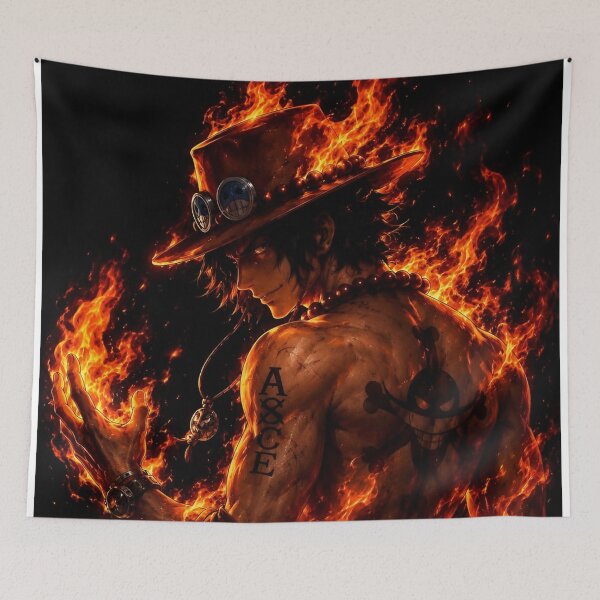 Item preview, Flame Fist Pirate Warrior – Fiery Anime Fire Power Artwork designed and sold by Dyan4.