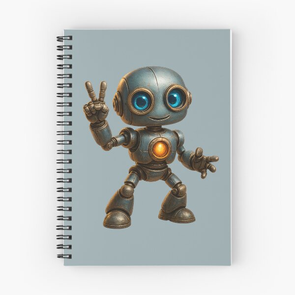 Item preview, Friendly Robot Peace Sign – Positive Vibes designed and sold by Yomere.