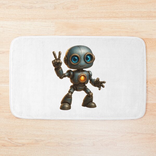 Item preview, Friendly Robot Peace Sign – Positive Vibes designed and sold by Yomere.