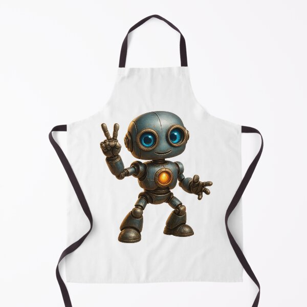 Item preview, Friendly Robot Peace Sign – Positive Vibes designed and sold by Yomere.
