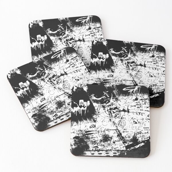 Item preview, Black & White Grafitti Pattern designed and sold by Swooncake Press.