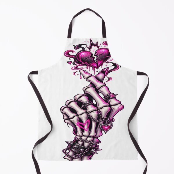 Item preview, Neon Broken Heart Skeleton Hand Gothic Art designed and sold by VYBORA Studio.