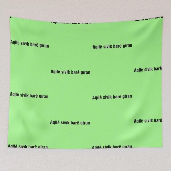 Item preview, Aqilê Sivik Barê Giran Kurdish Quote, designed and sold by DailyDoodlesBySumbul.