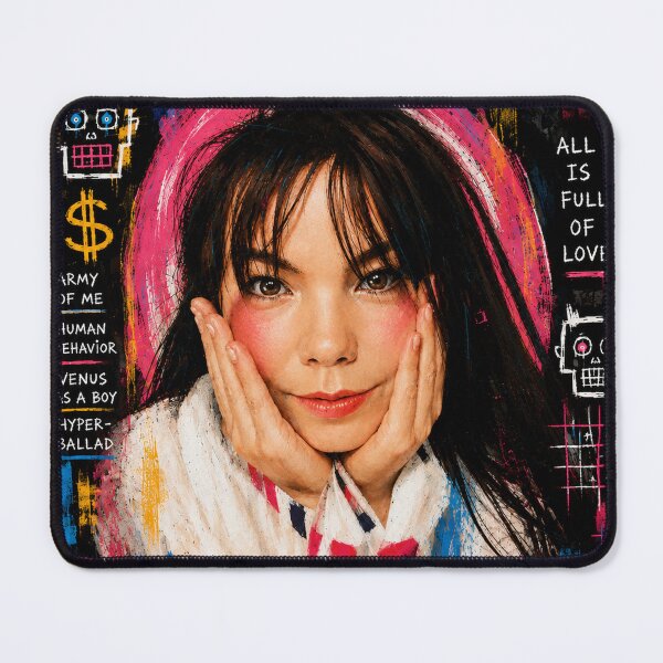 Item preview, Björk Neo Expressionist Portrait – Alternative Music Art designed and sold by Boreal Apparel.