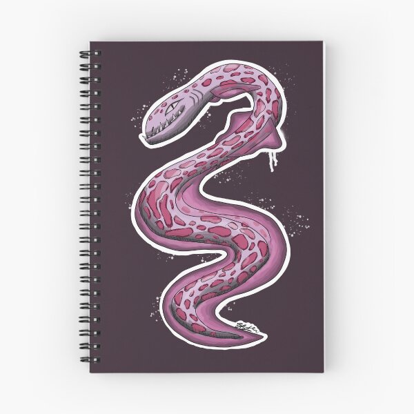 Item preview, Pink Spotted Moray Eel – Surreal Sea Creature Art designed and sold by TheMossAndMermaid.
