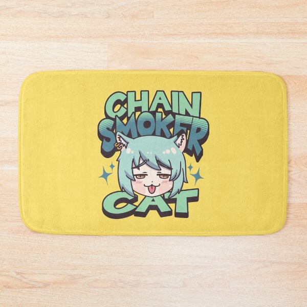 Item preview, Chainsmoker cat yaniko yani neko designed and sold by Morcawork.