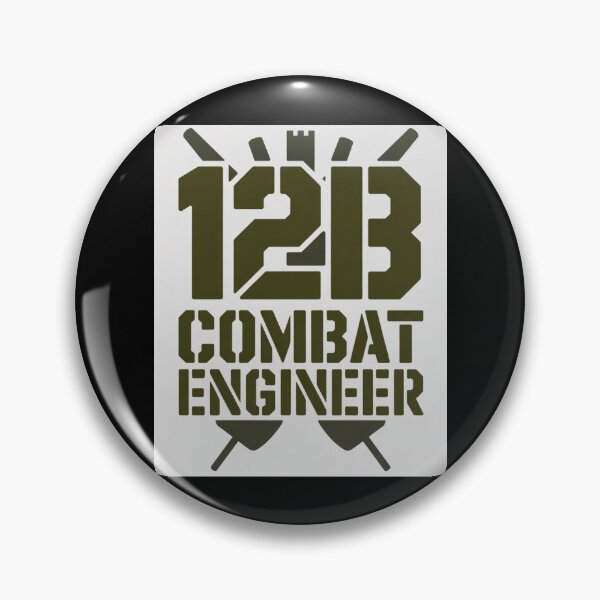 Item preview, 12B Combat Engineer — Classic Military Stencil Shovel Emblem U.S. Army MOS Graphic designed and sold by GFamilyC.