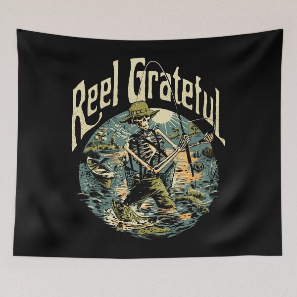 Item preview, Reel Grateful fly fisherman Active designed and sold by ZenithPrints51.