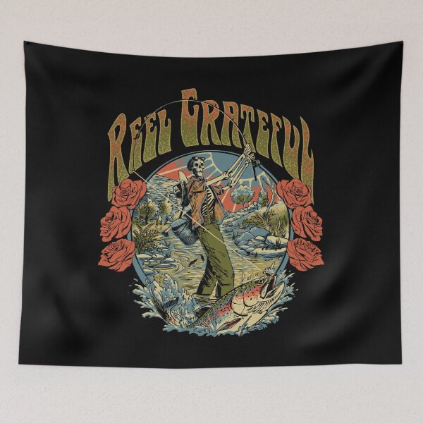 Item preview, Reel Grateful Trout Fisherman Classic designed and sold by ZenithPrints51.