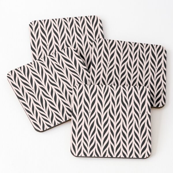 Item preview, Blush Pink & Jet Black Zebra Print – Elegant Animal Pattern designed and sold by HO•Designs.