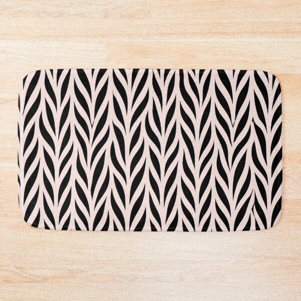 Item preview, Blush Pink & Jet Black Zebra Print – Elegant Animal Pattern designed and sold by HO•Designs.