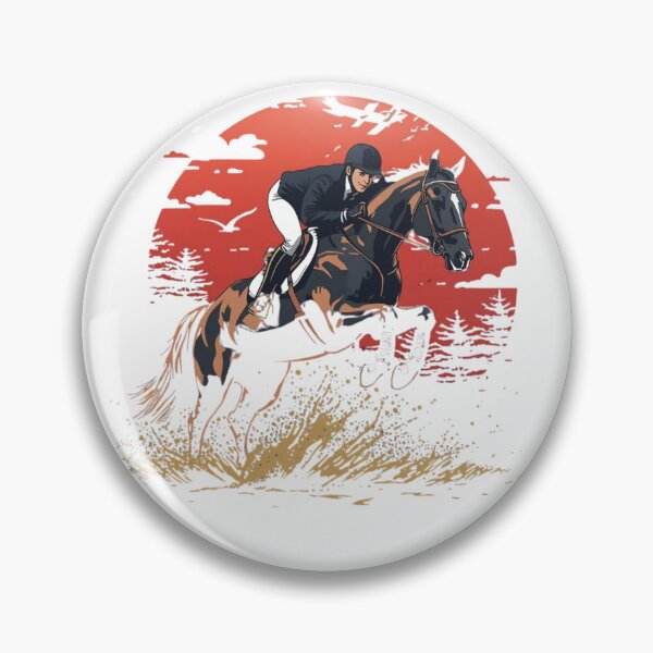 Item preview, Equestrian Horse Jumping Sunset Adventure designed and sold by Liyana House.