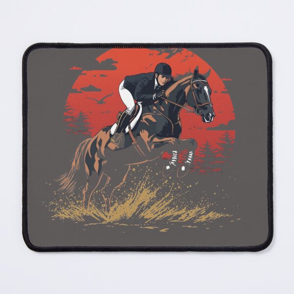 Item preview, Equestrian Horse Jumping Sunset Adventure designed and sold by Liyana House.