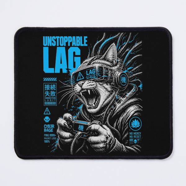 Item preview, Unstoppable Lag Funny Gamer Cat Rage designed and sold by macadolie.