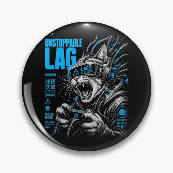 Item preview, Unstoppable Lag Funny Gamer Cat Rage designed and sold by macadolie.