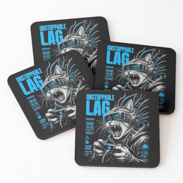 Item preview, Unstoppable Lag Funny Gamer Cat Rage designed and sold by macadolie.
