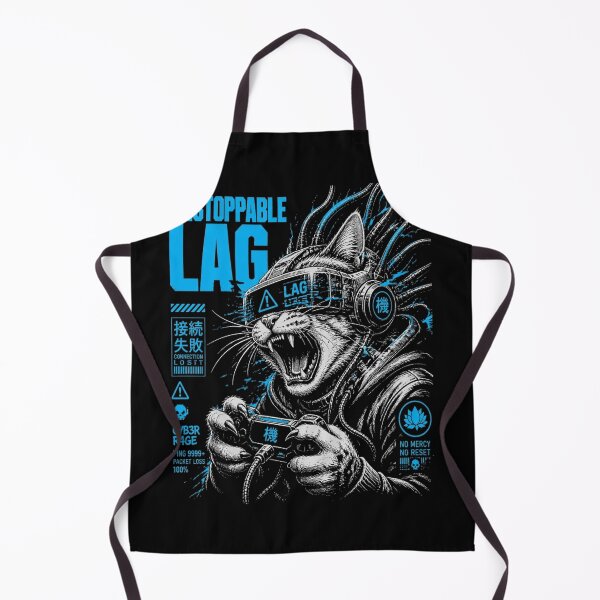 Item preview, Unstoppable Lag Funny Gamer Cat Rage designed and sold by macadolie.