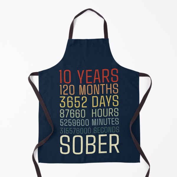 Item preview, 10 Years Sober Sobriety Milestone designed and sold by NosandEdgy.