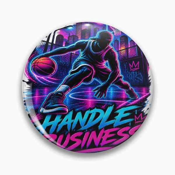Item preview, Handle Business - Neon Streetball Basketball Design designed and sold by GameTime-Gear.