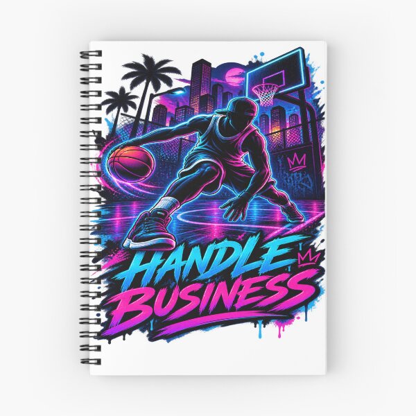 Item preview, Handle Business - Neon Streetball Basketball Design designed and sold by GameTime-Gear.