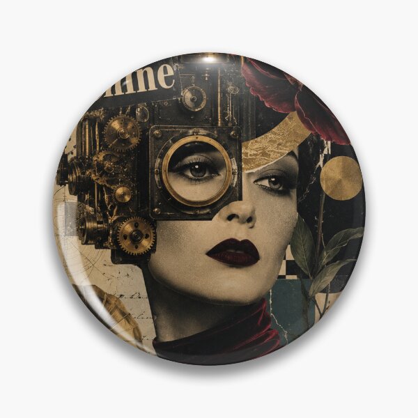 Item preview, The Velvet Machine  Surreal Dada Art Deco Collage designed and sold by MarksBook.
