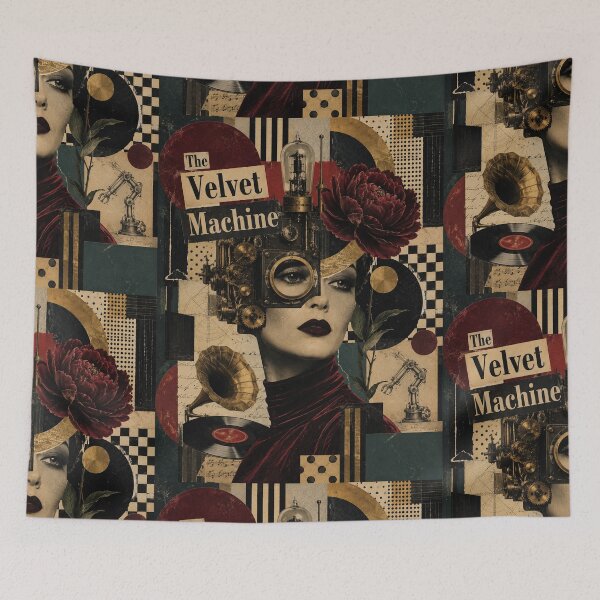 Item preview, The Velvet Machine  Surreal Dada Art Deco Collage designed and sold by MarksBook.