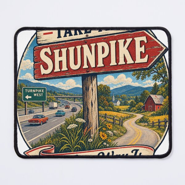 Item preview, Take the Shunpike — The Long Way Is the Better Way designed and sold by Past in Threads.