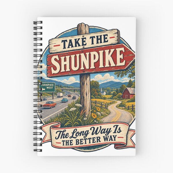 Item preview, Take the Shunpike — The Long Way Is the Better Way designed and sold by Past in Threads.