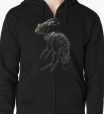 BIO-MECHANICAL ZOMBUNNIE Zipped Hoodie