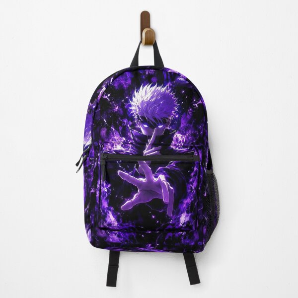 Item preview, Purple Infinity Sorcerer – Powerful Blindfolded Anime Mystic Energy Art designed and sold by Dyan4.