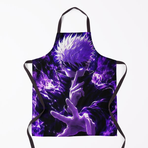 Item preview, Purple Infinity Sorcerer – Powerful Blindfolded Anime Mystic Energy Art designed and sold by Dyan4.