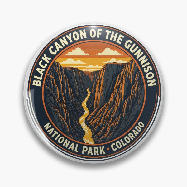 Item preview, Black Canyon of the Gunnison National Park Colorado Vintage Badge designed and sold by JIGUWORLD.