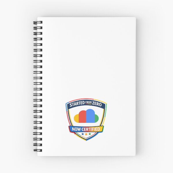 Item preview, Started from Zero, Now Certified Design | Google Cloud colors | Sticker | Tech Decals | Pin | meme  designed and sold by I am Certified Designs.