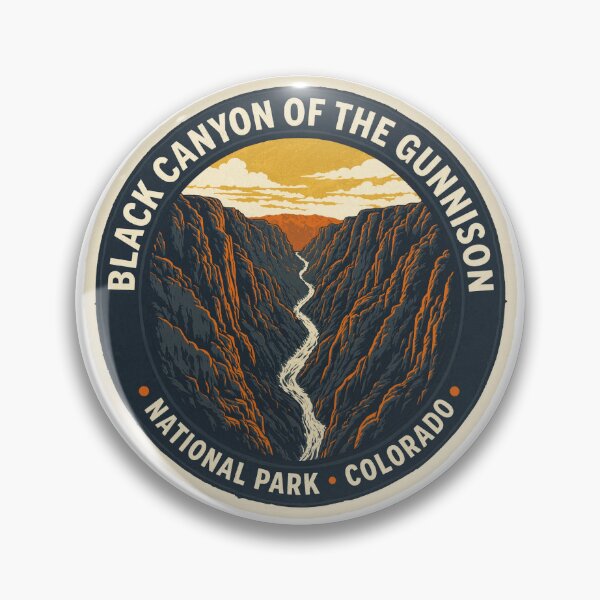 Item preview, Black Canyon of the Gunnison National Park Colorado Vintage Badge designed and sold by JIGUWORLD.