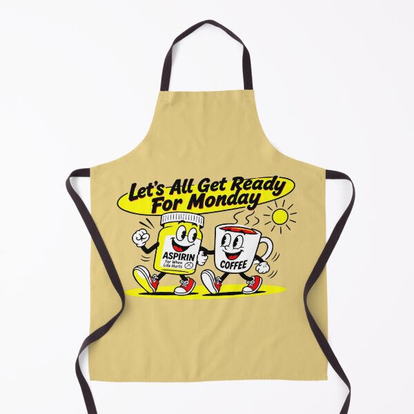 Item preview, Let's All Get Ready For Monday | Cartoon Shirt, Funny, Retro Style designed and sold by DigitEclectic.
