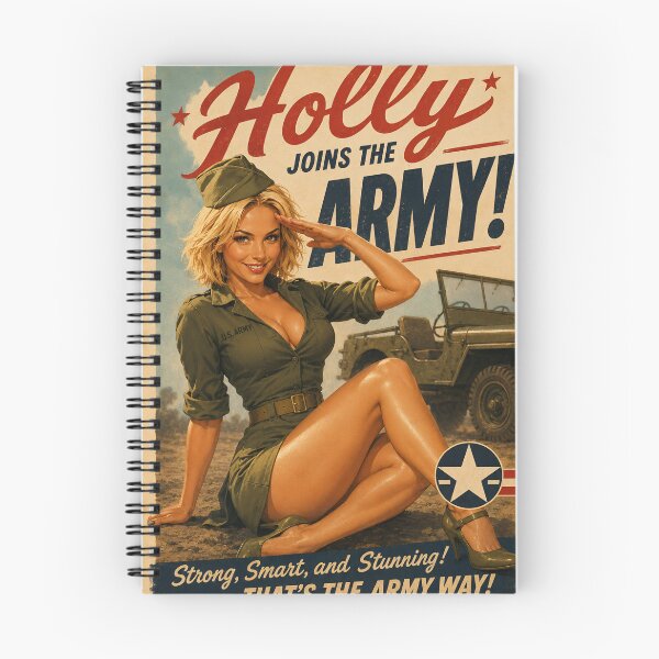 Item preview, Holly Joins The Army Retro Poster designed and sold by Moviebuff91.
