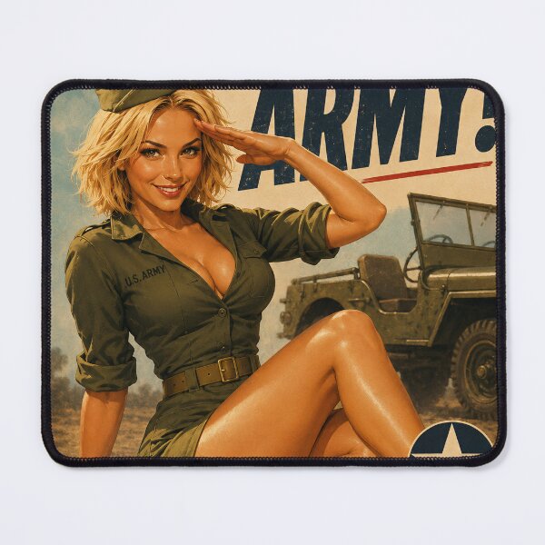 Item preview, Holly Joins The Army Retro Poster designed and sold by Moviebuff91.