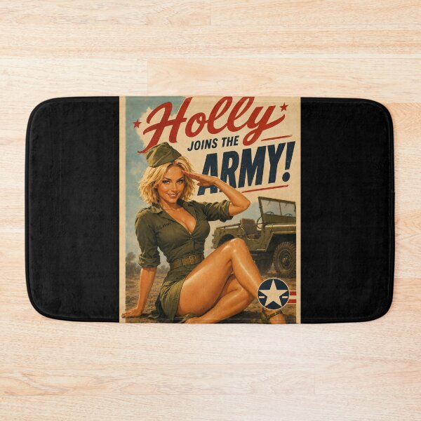Item preview, Holly Joins The Army Retro Poster designed and sold by Moviebuff91.