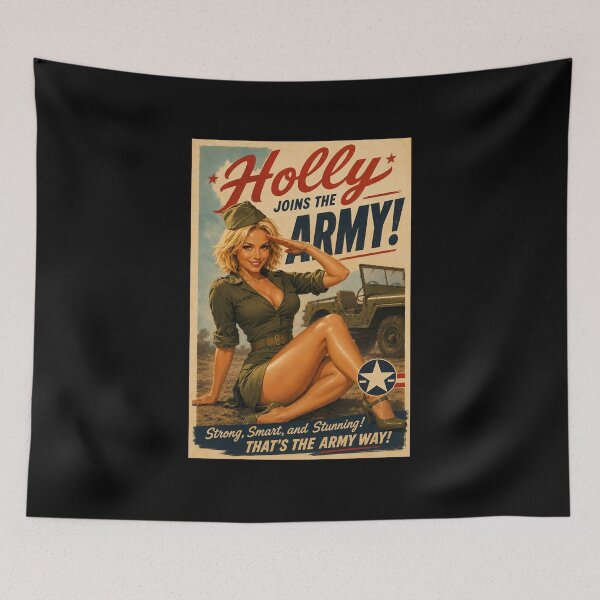 Artikelvorschau, Holly tritt der Armee bei – Retro-Poster entworfen und verkauft von Moviebuff91.