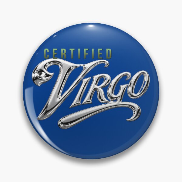 Item preview, Certified Virgo – Silver Chrome Zodiac Statement designed and sold by ZenWealthDesign.