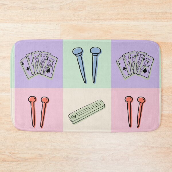 Item preview, Cribbage game in pastels designed and sold by BritishDelights.