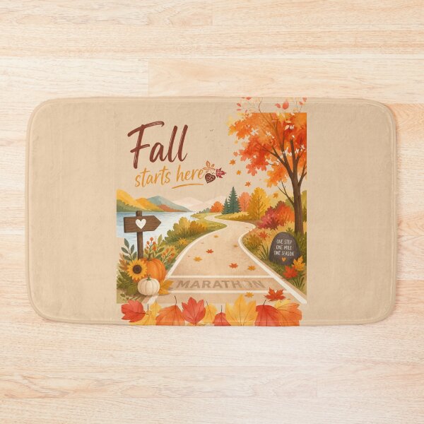 Item preview, Fall Marathon Starts Here designed and sold by lifeinspired4u.