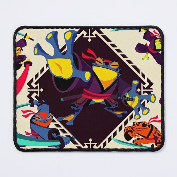 Item preview, Amphibian Ninjas in Neon Visions (V3) designed and sold by SabaMirzique.