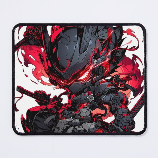 Item preview, Dark Crimson Samurai Warrior – Red Black Demon Ronin Anime Style designed and sold by Dyan4.