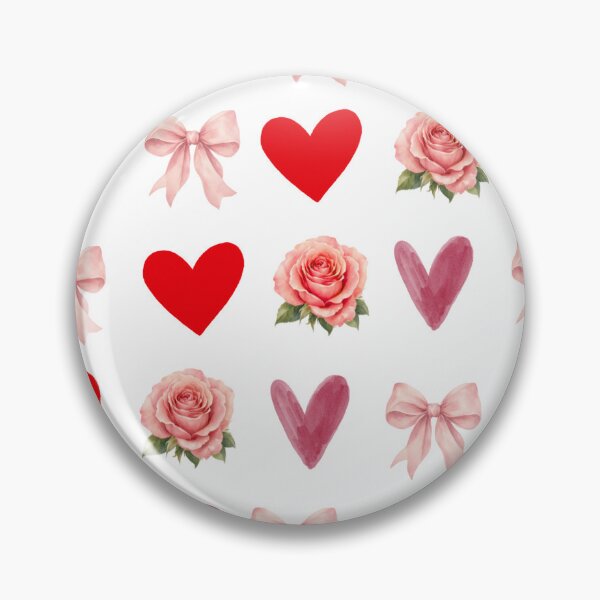 Item preview, Aesthetic pattern of hearts and romantic bows designed and sold by LoreGaleano.
